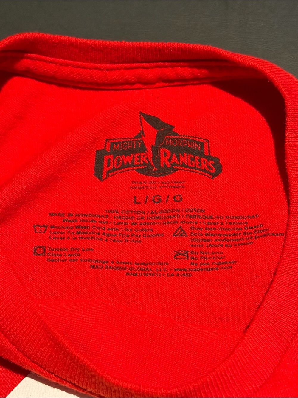 Power Rangers Red Ranger T-Shirt - Picture 4 of 4